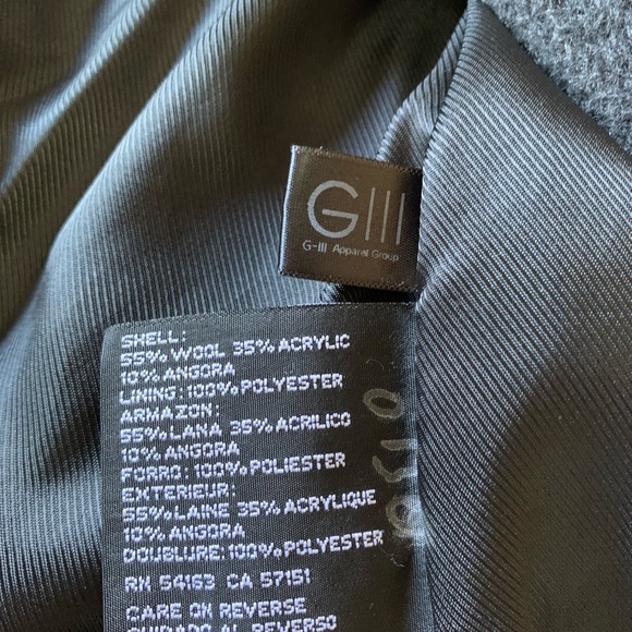 Jones New York grey wool pea coat - Picture 4 of 4